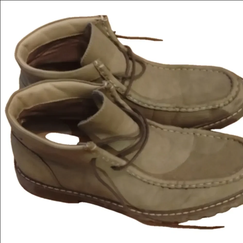 Sonoma Men's Tan Ankle Boots. Size 9 1/2 .Perfect For Work!